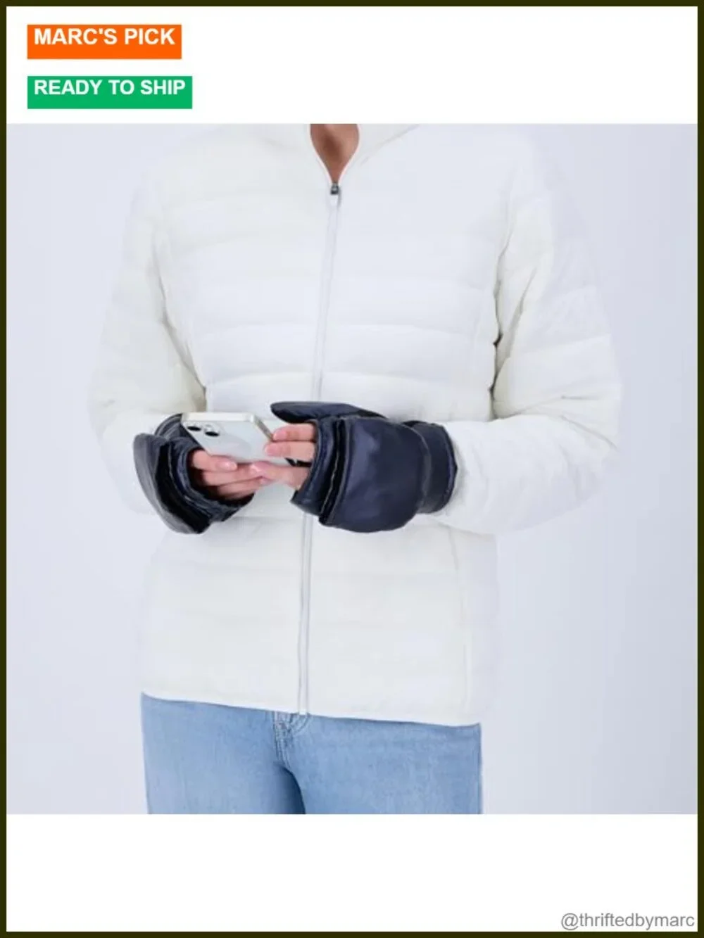 Isotoner Womens Water Repellent Touchscreen Flip Top Mittens with SleekHeat